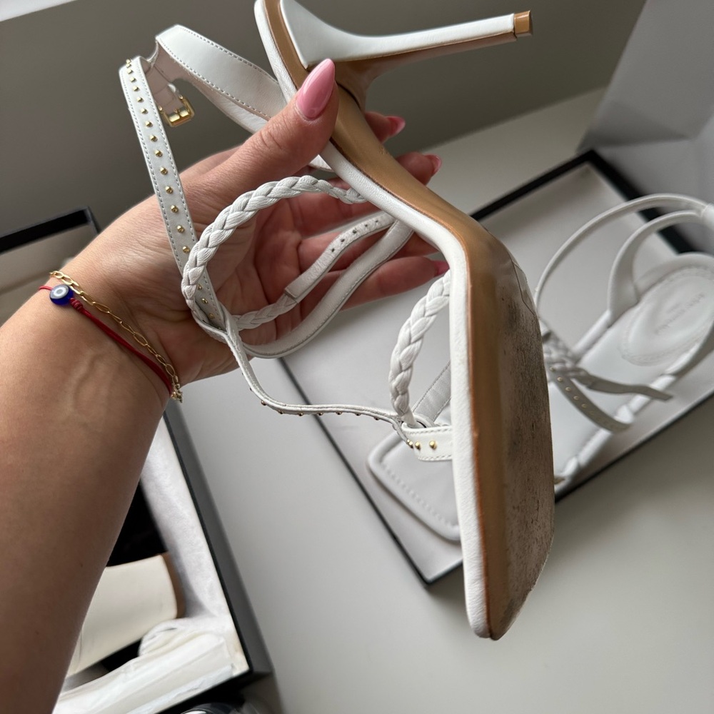 Louis Vuitton white sandal heels - Picture 2 of 3